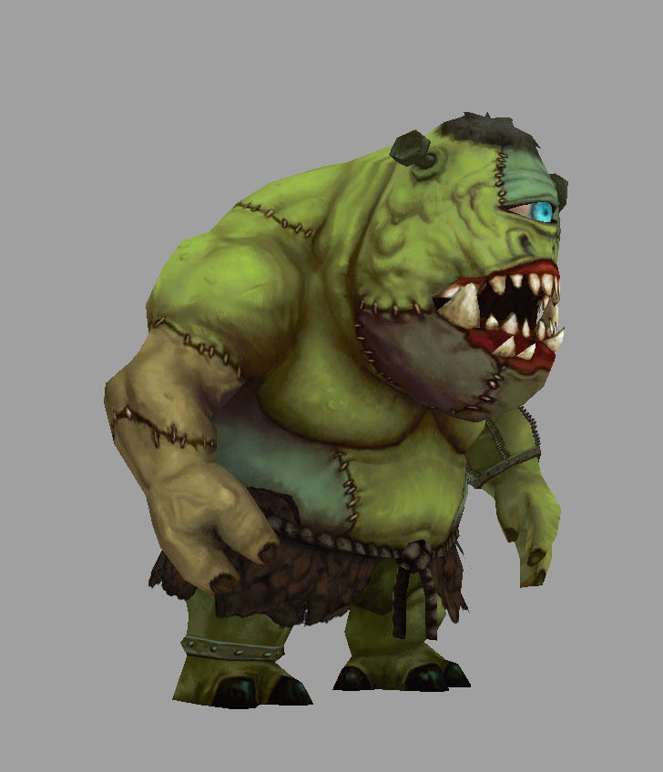 beast man Low-poly 3D model_2