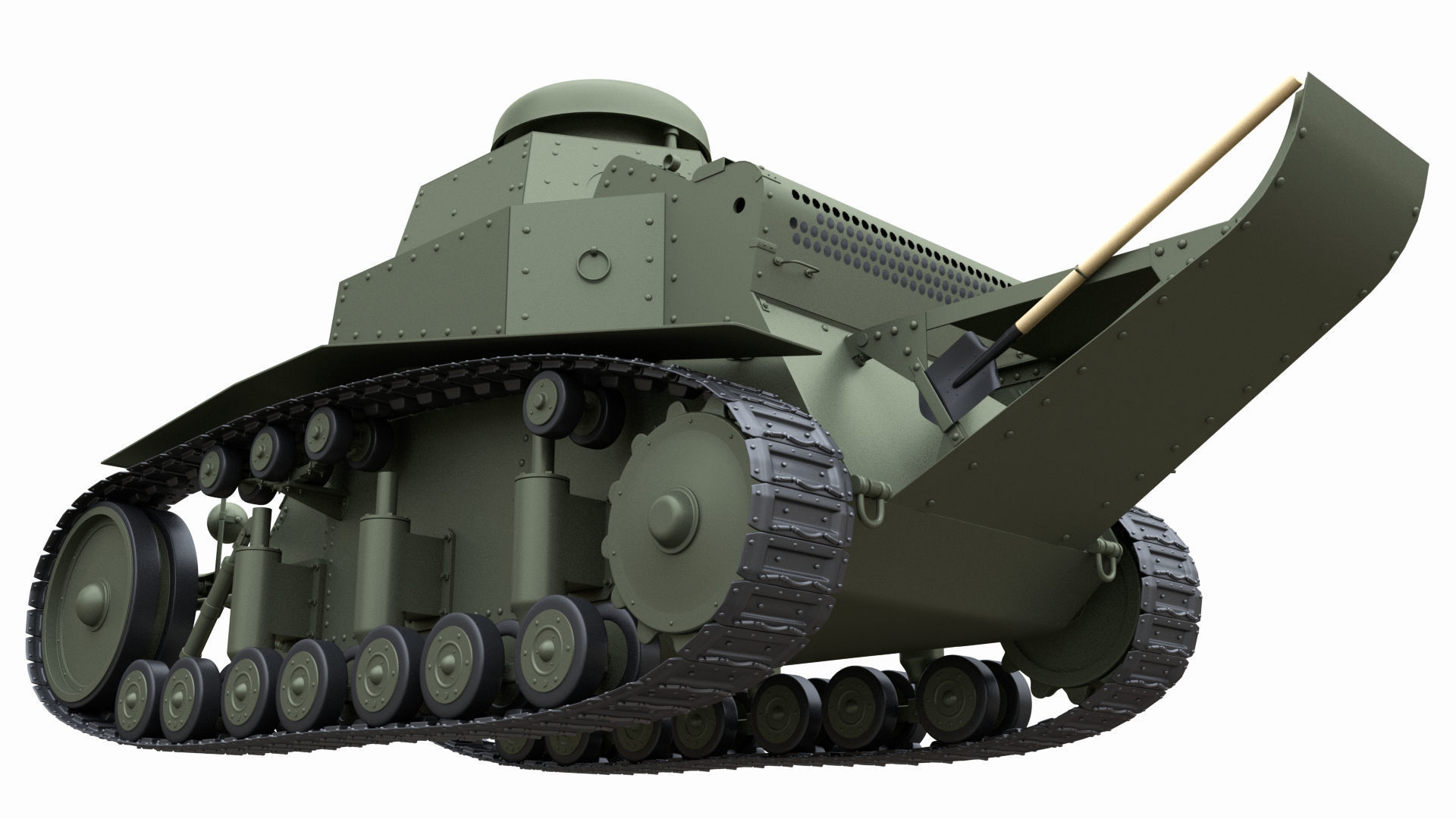 T-18 MS-1 Soviet Light Tank 3D model_9