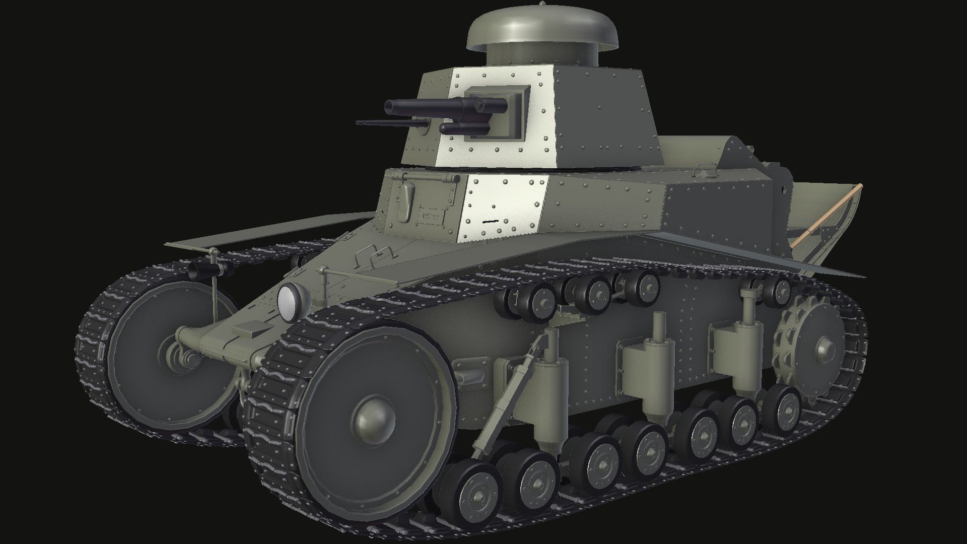 T-18 MS-1 Soviet Light Tank 3D model_13