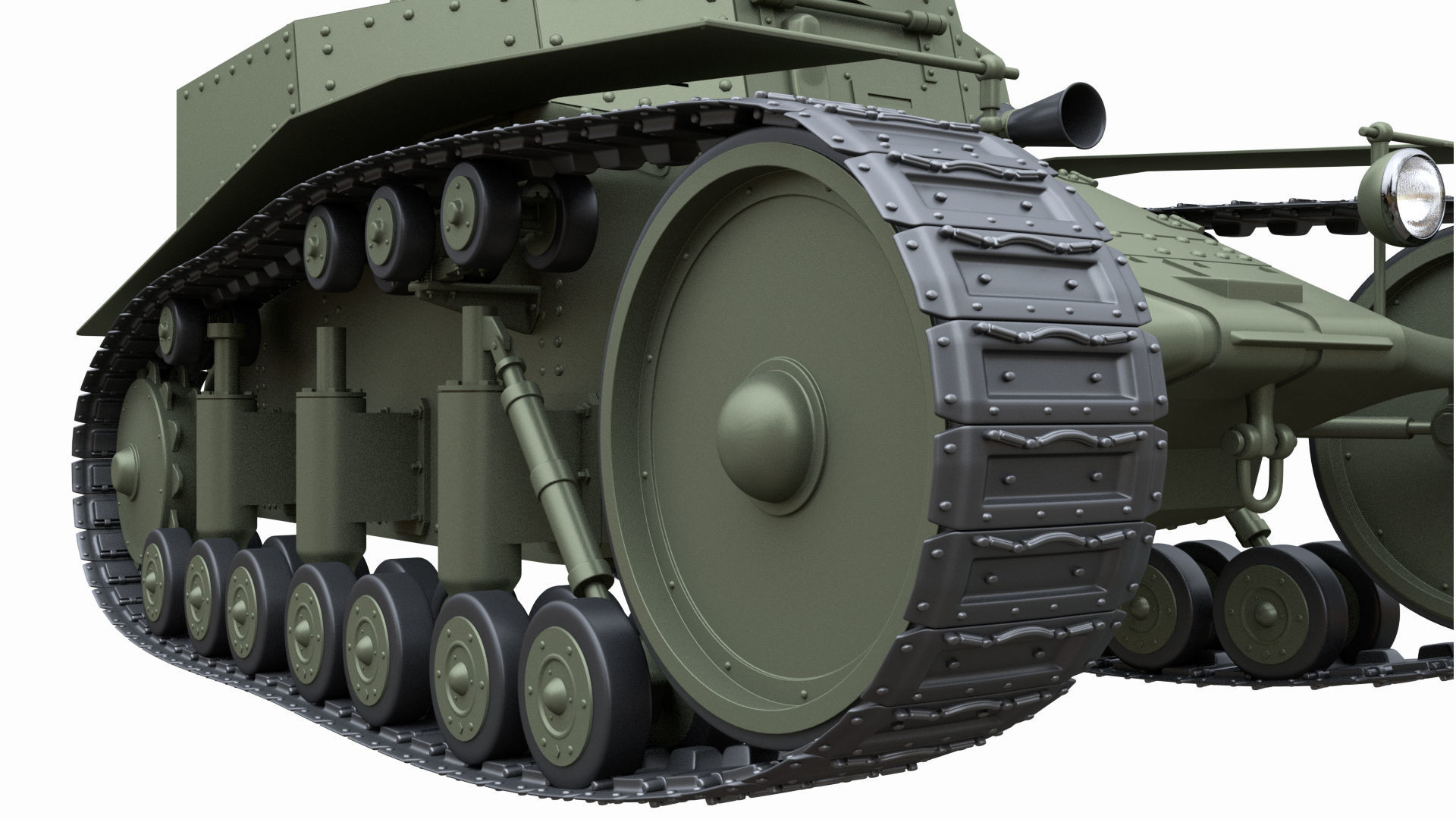 T-18 MS-1 Soviet Light Tank 3D model_3