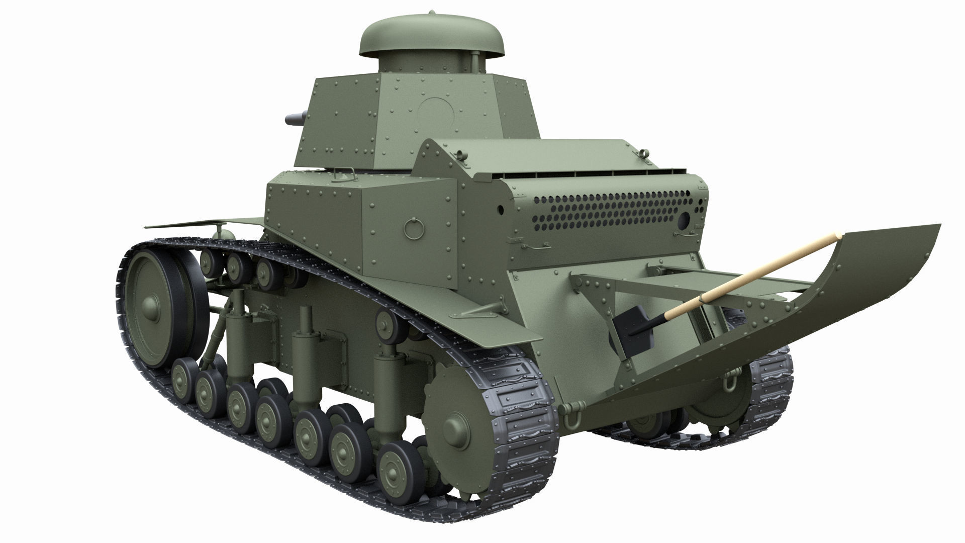 T-18 MS-1 Soviet Light Tank 3D model_5