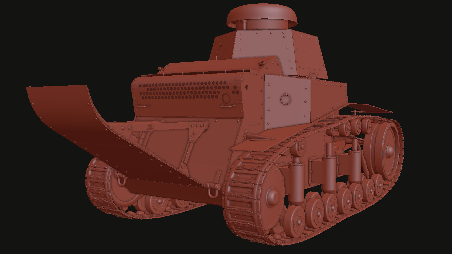 T-18 MS-1 Soviet Light Tank 3D model_22