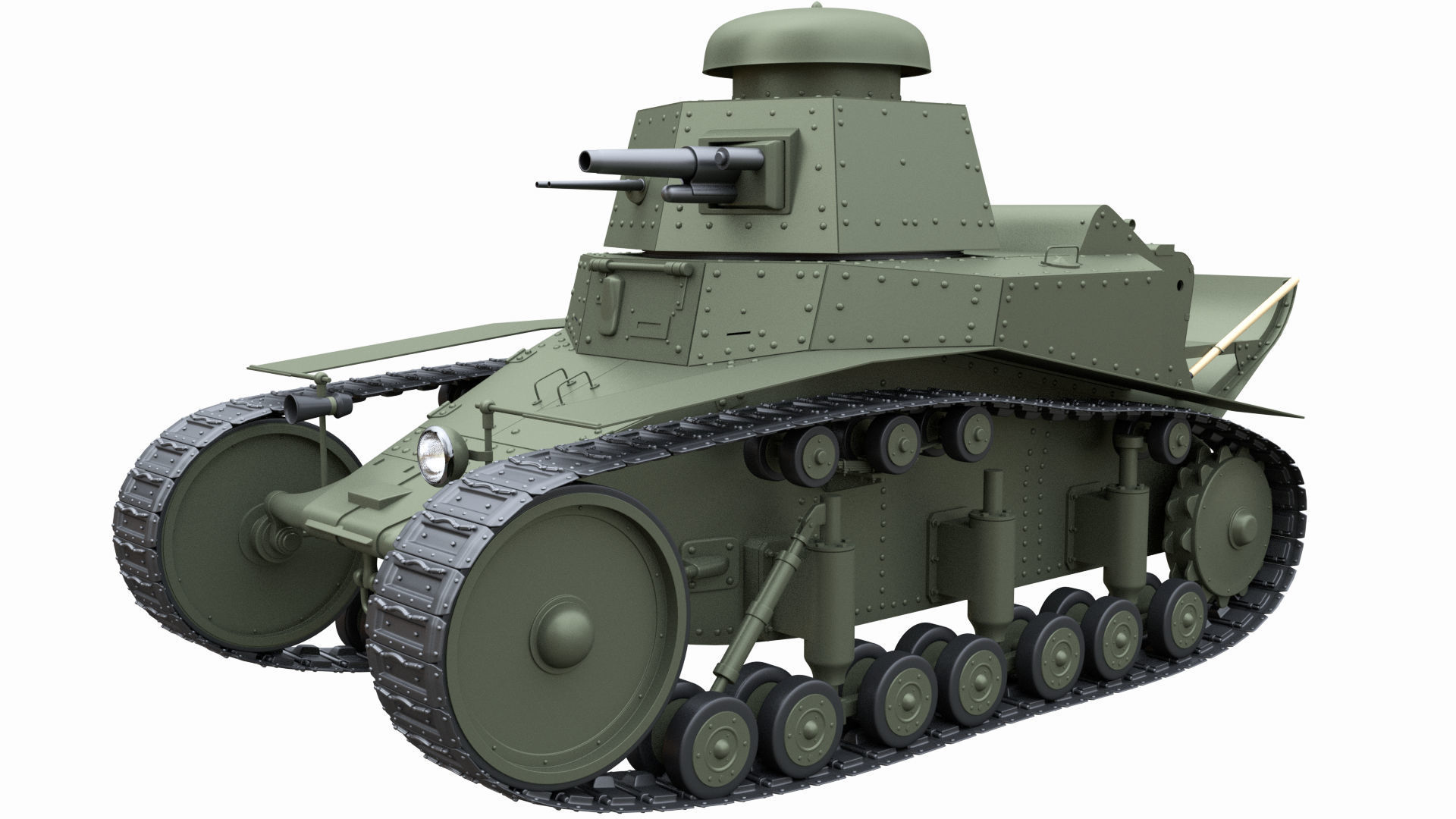 T-18 MS-1 Soviet Light Tank 3D model_4