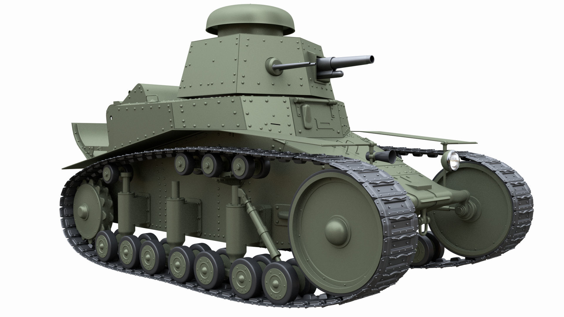 T-18 MS-1 Soviet Light Tank 3D model_10