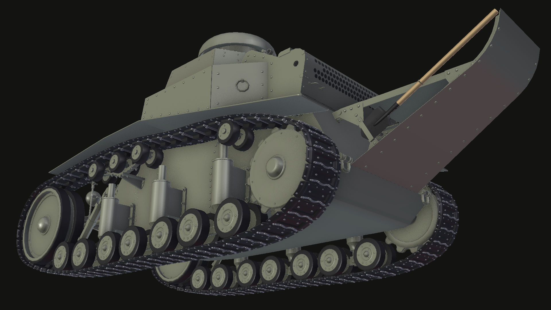 T-18 MS-1 Soviet Light Tank 3D model_14