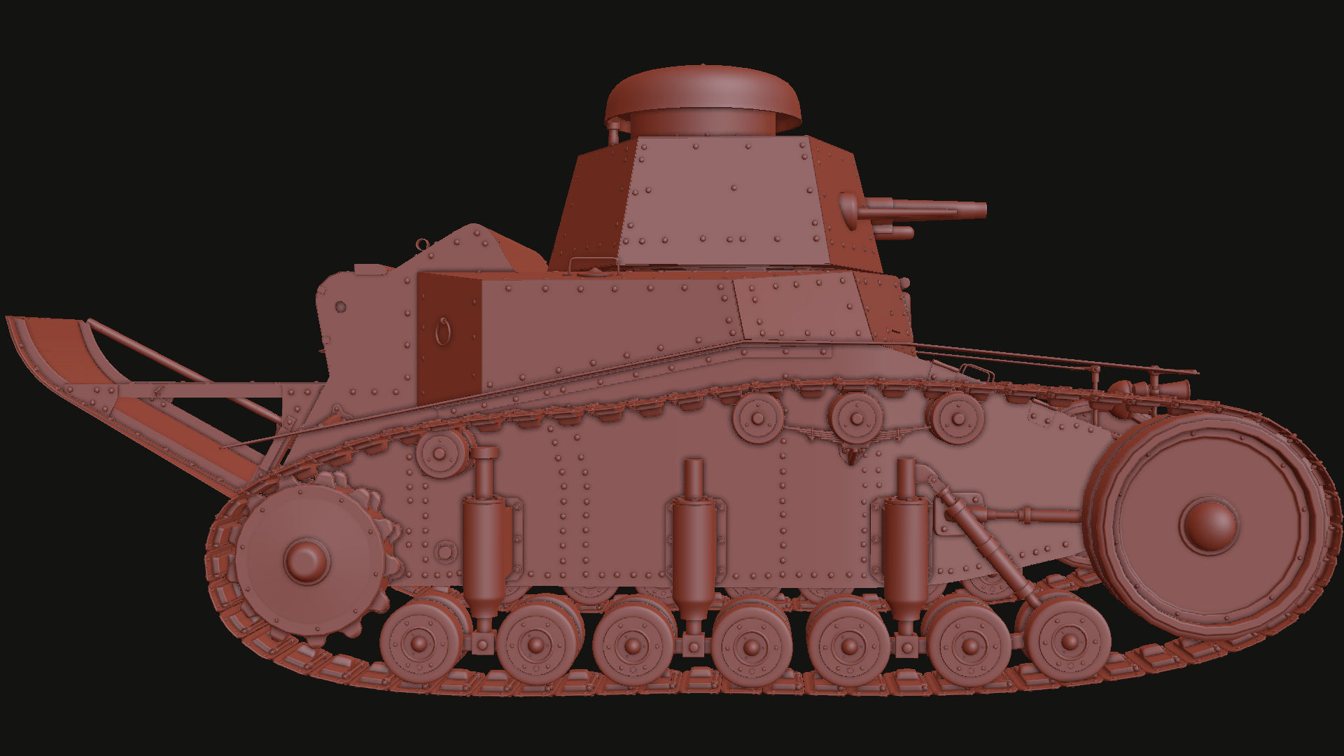 T-18 MS-1 Soviet Light Tank 3D model_21