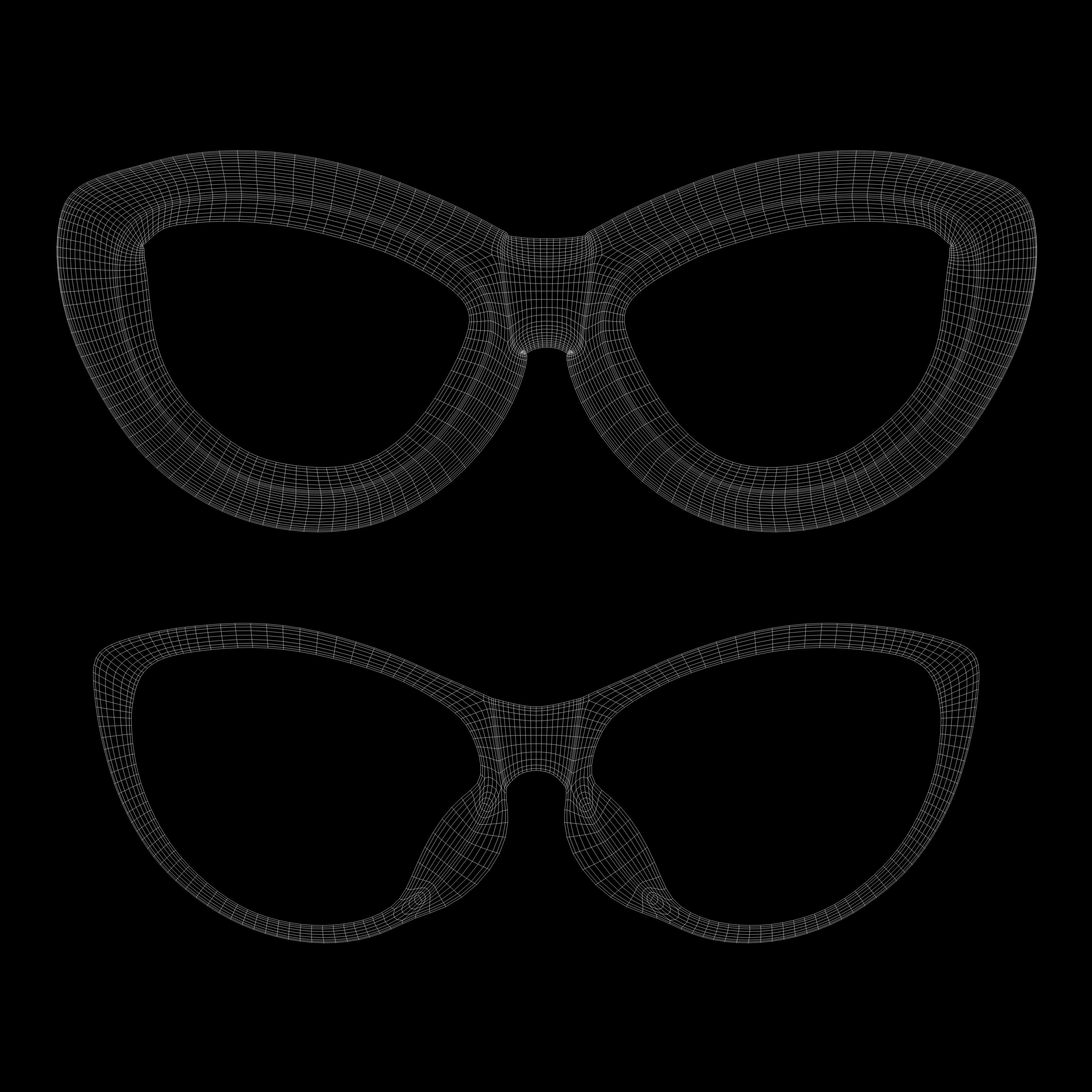 Eyeglasses for Men and Women 3D print model_5