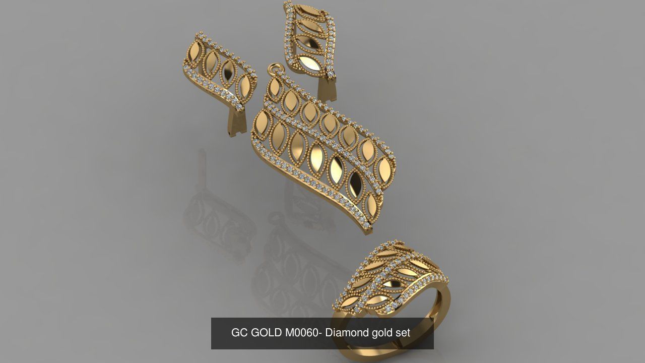 GC GOLD - Diamond gold set 3D Model Collection_20
