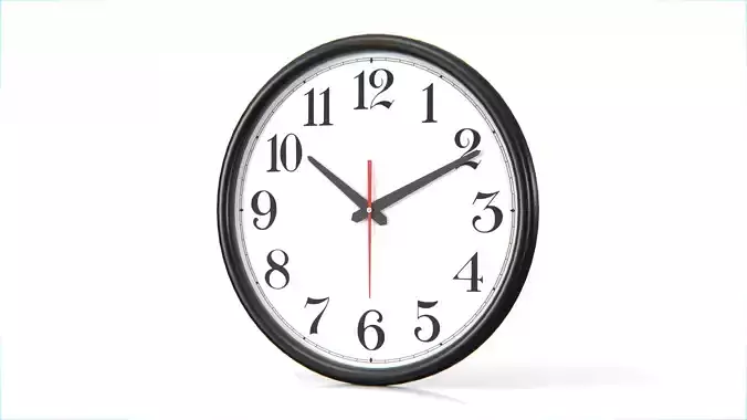 Wall Clock   Low-poly 3D model