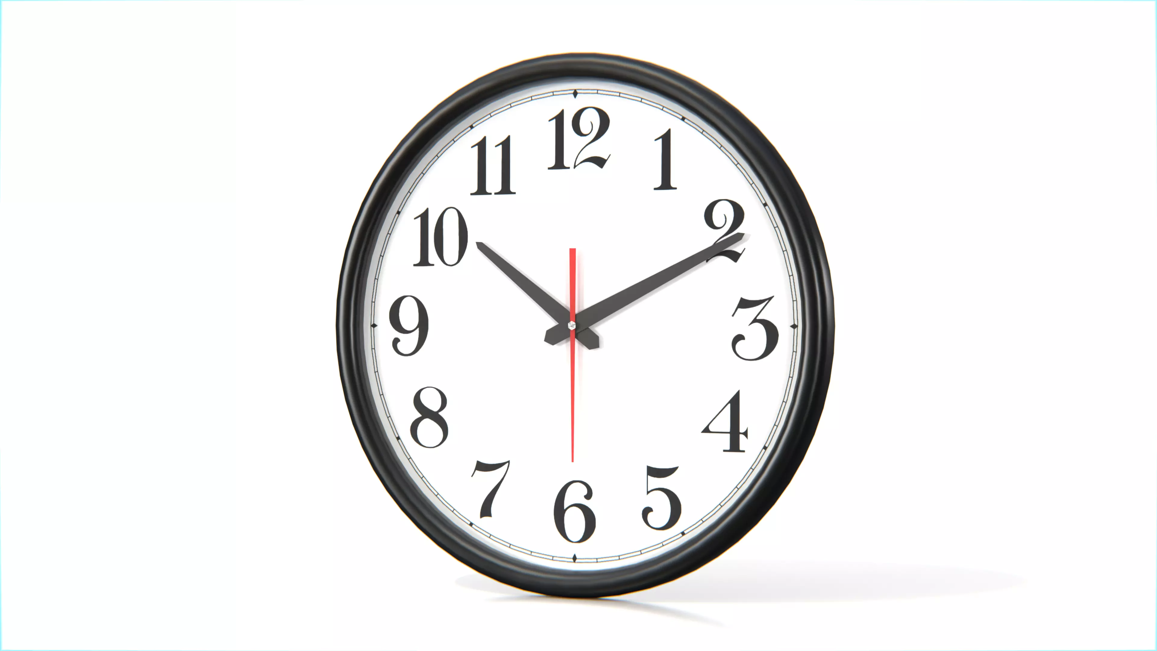 Wall Clock   Low-poly 3D model_0