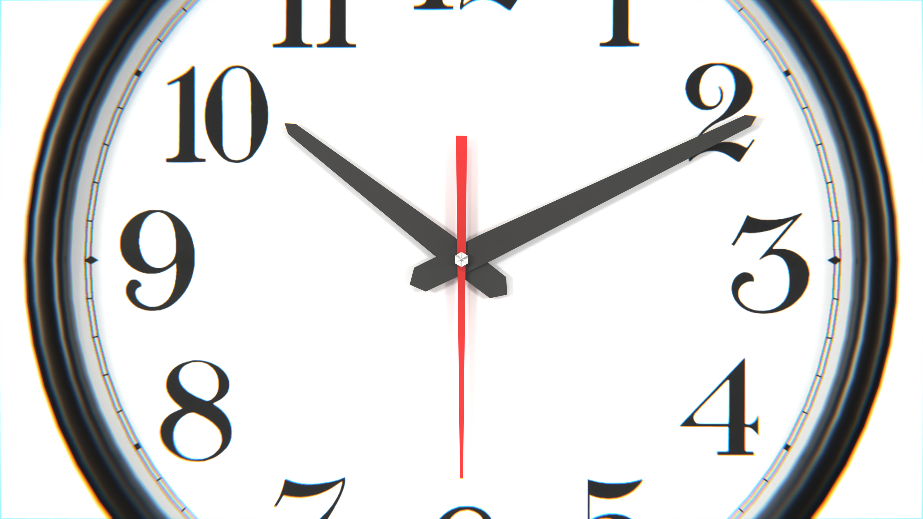 Wall Clock   Low-poly 3D model_4