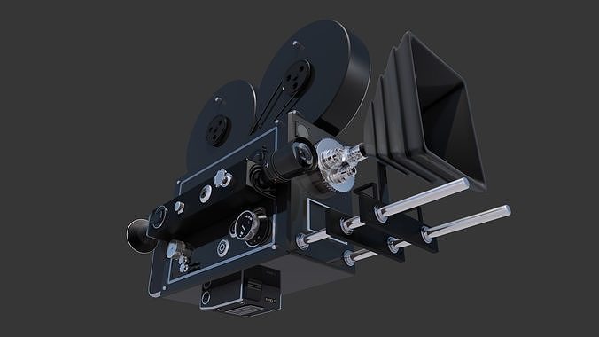Movie Camera Vintage Detailed 3D model