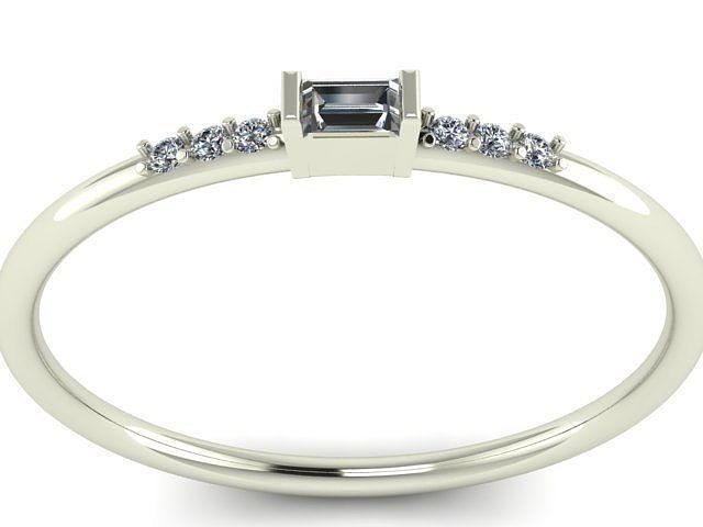 baguette ring Free 3D print model