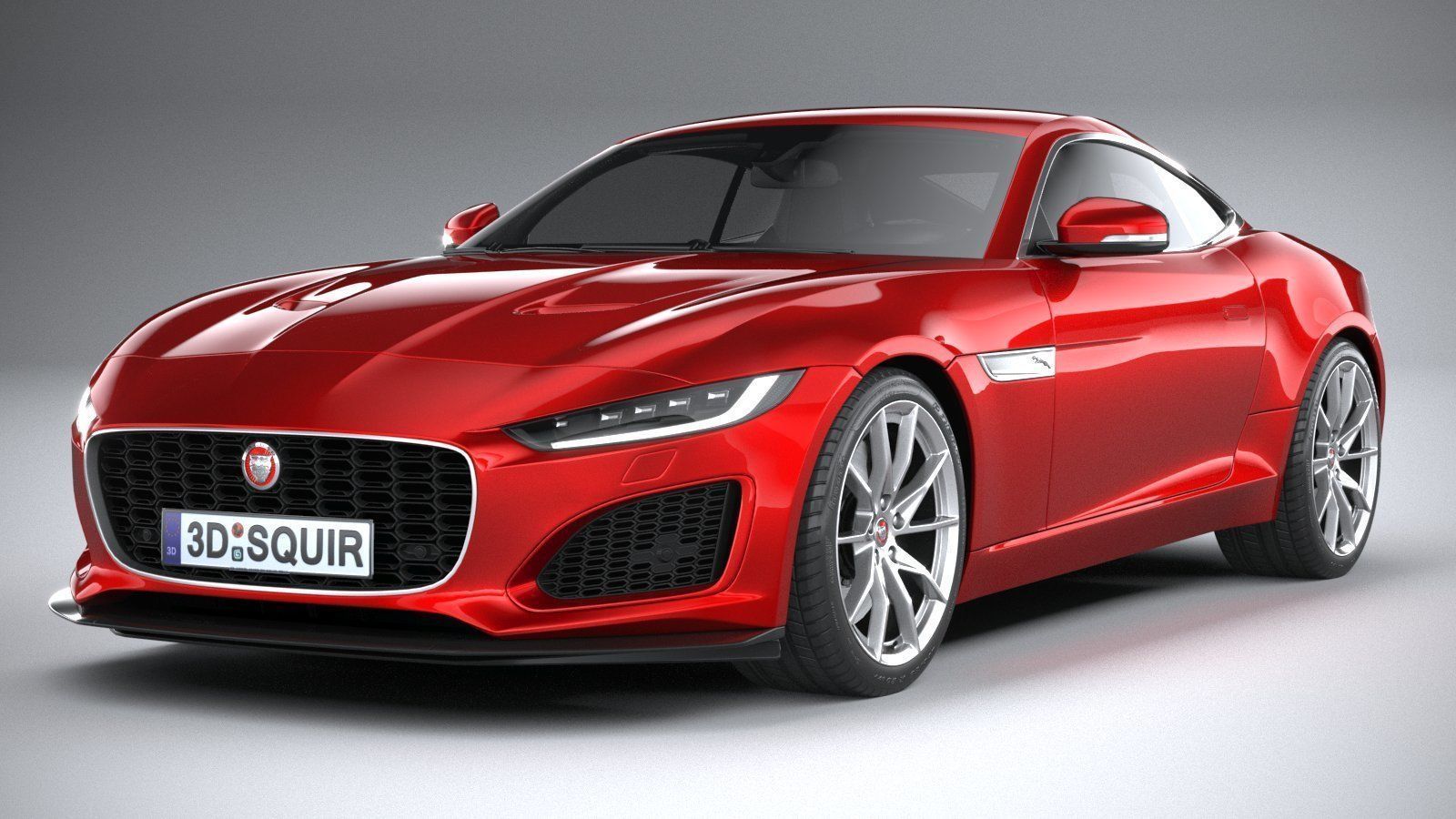 Jaguar F-Type Regular Coupe 2021 3D model_2