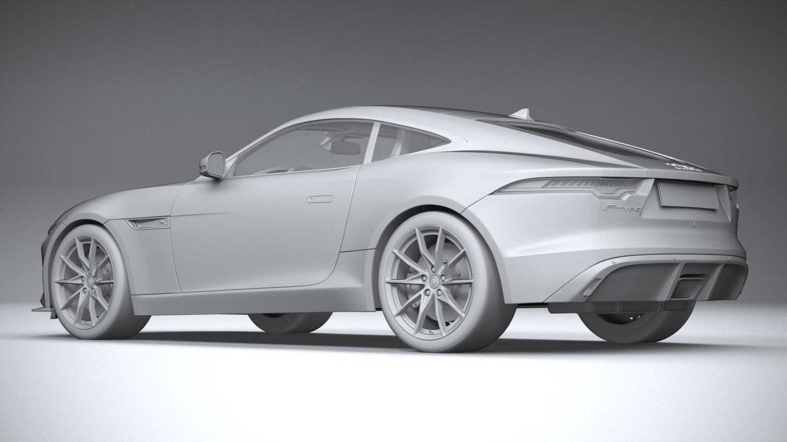 Jaguar F-Type Regular Coupe 2021 3D model_21