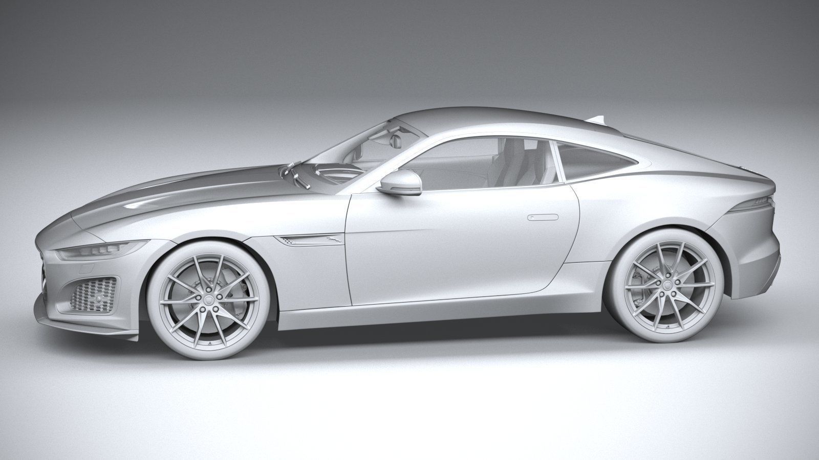 Jaguar F-Type Regular Coupe 2021 3D model_22