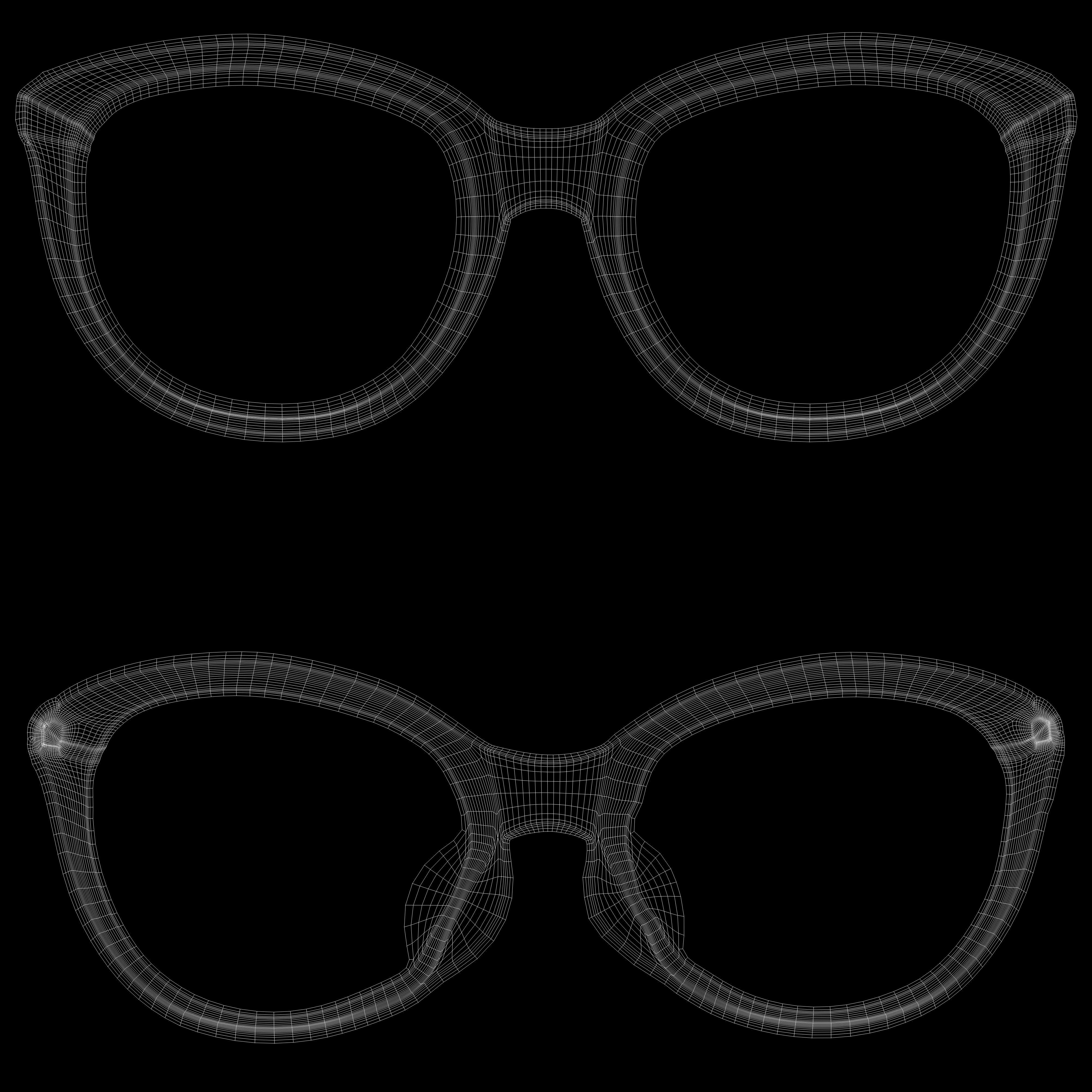 Eyeglasses for Men and Women 3D print model_8