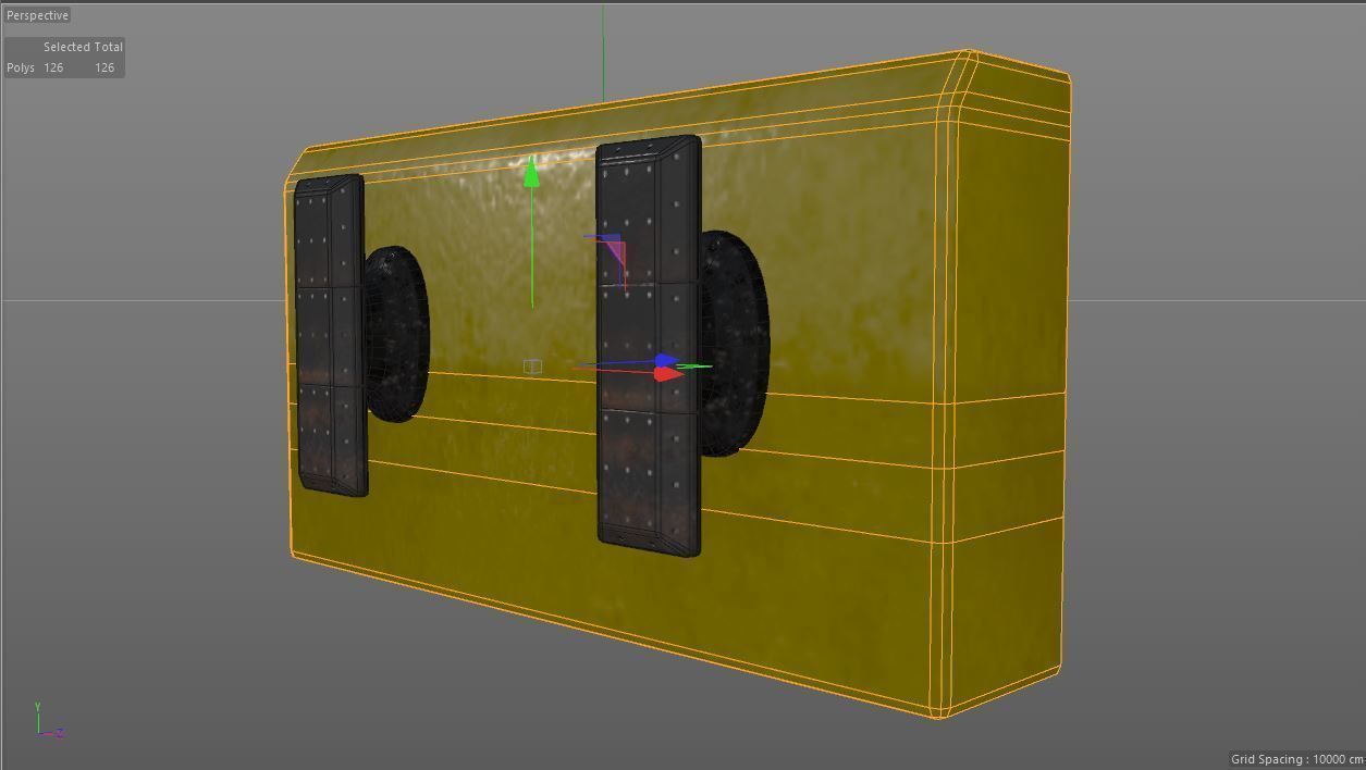 Port concrete blocks Low-poly 3D model_13