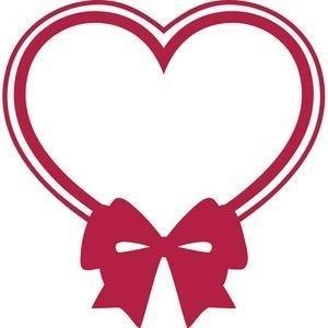 Heart With Bow cookie or Fondant cutter 3D print model_1