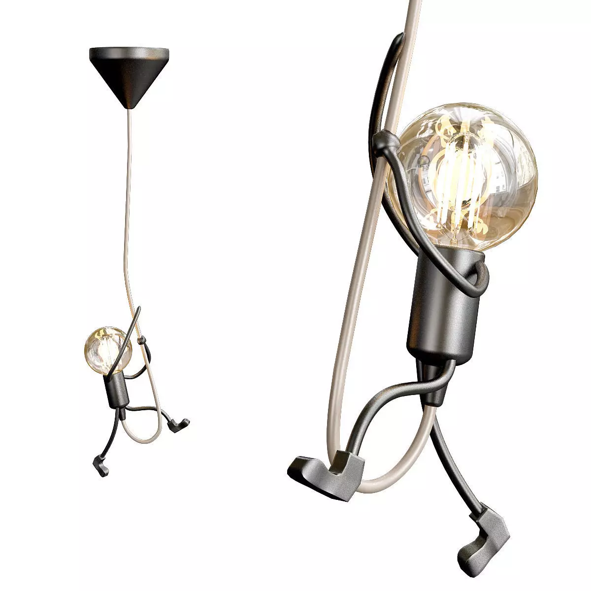 Bombillas al ataque 3D model_0