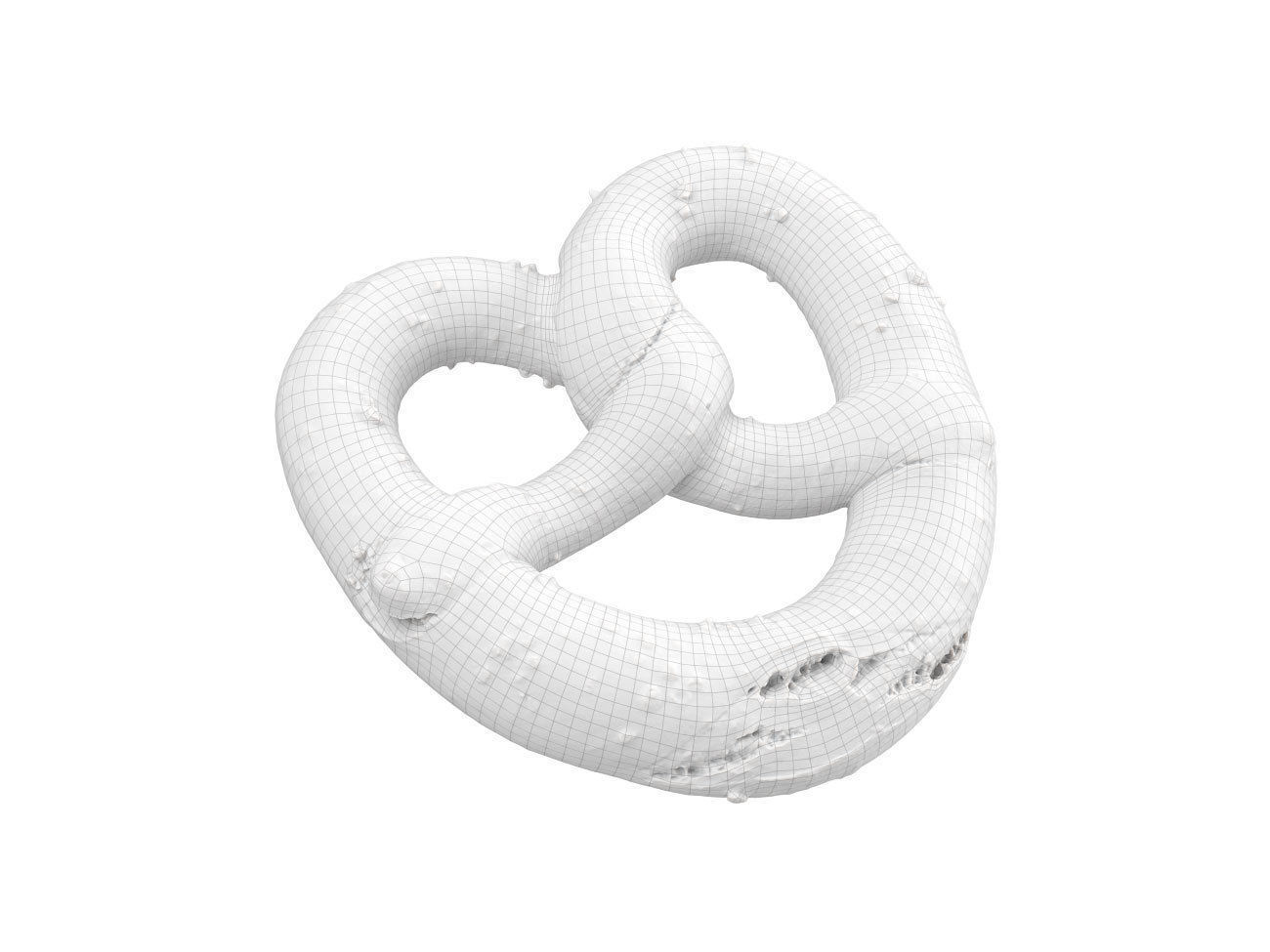 Photorealistic Pretzel 3D Scan 3D model_7