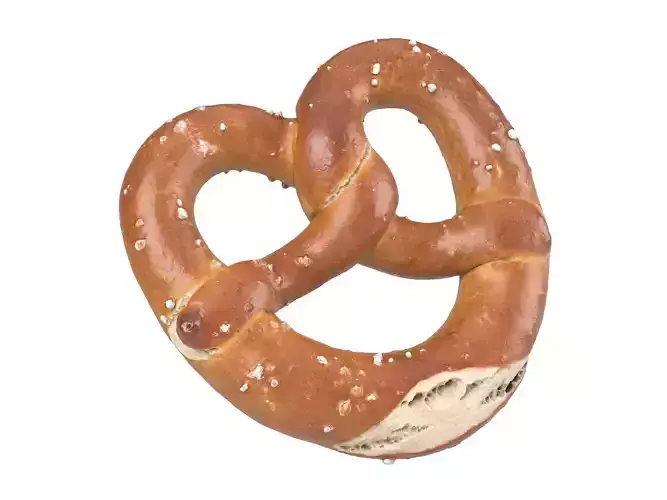 Photorealistic Pretzel 3D Scan