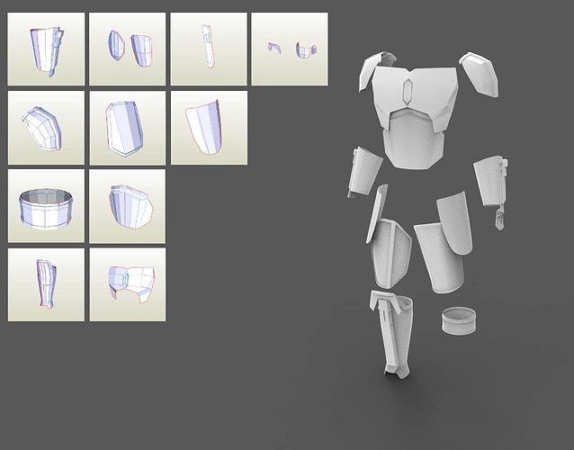 The Mandalorian Season 2 2019 armor Pepakura pdo pdf  3D print model