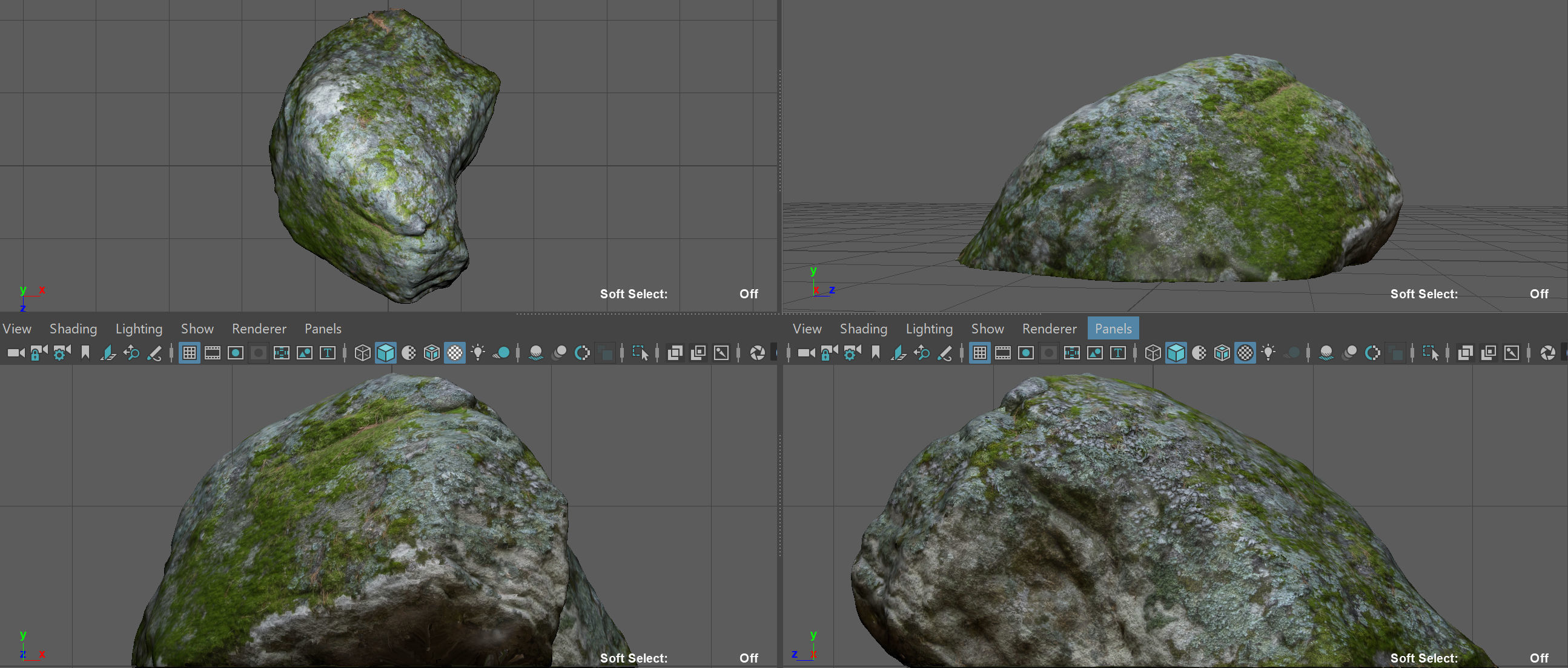RIVER ROCK 3D model_7