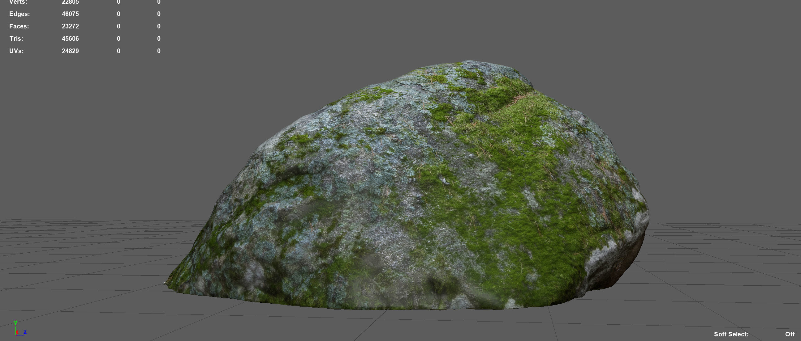 RIVER ROCK 3D model_4