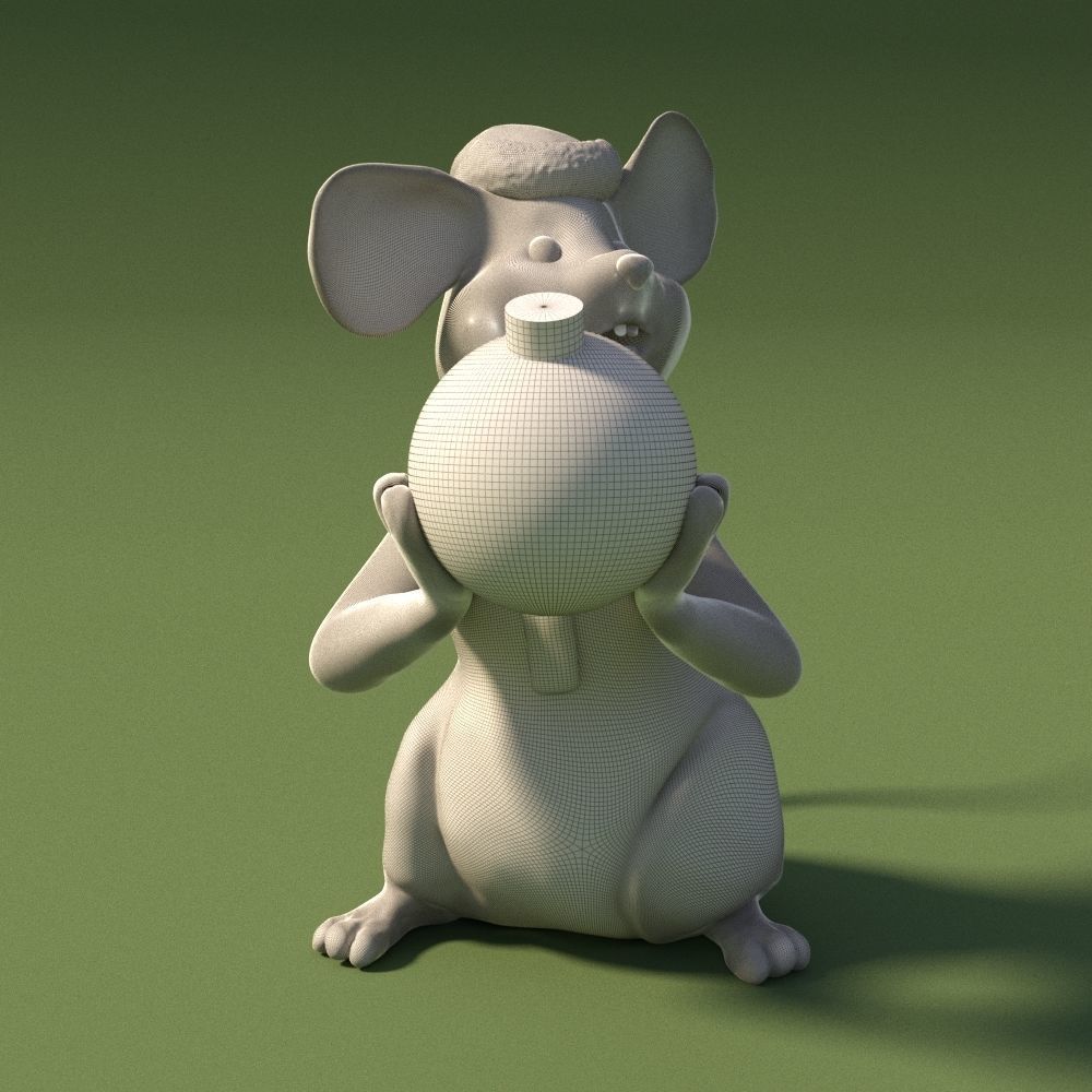 Christmas mouse 3D model_12
