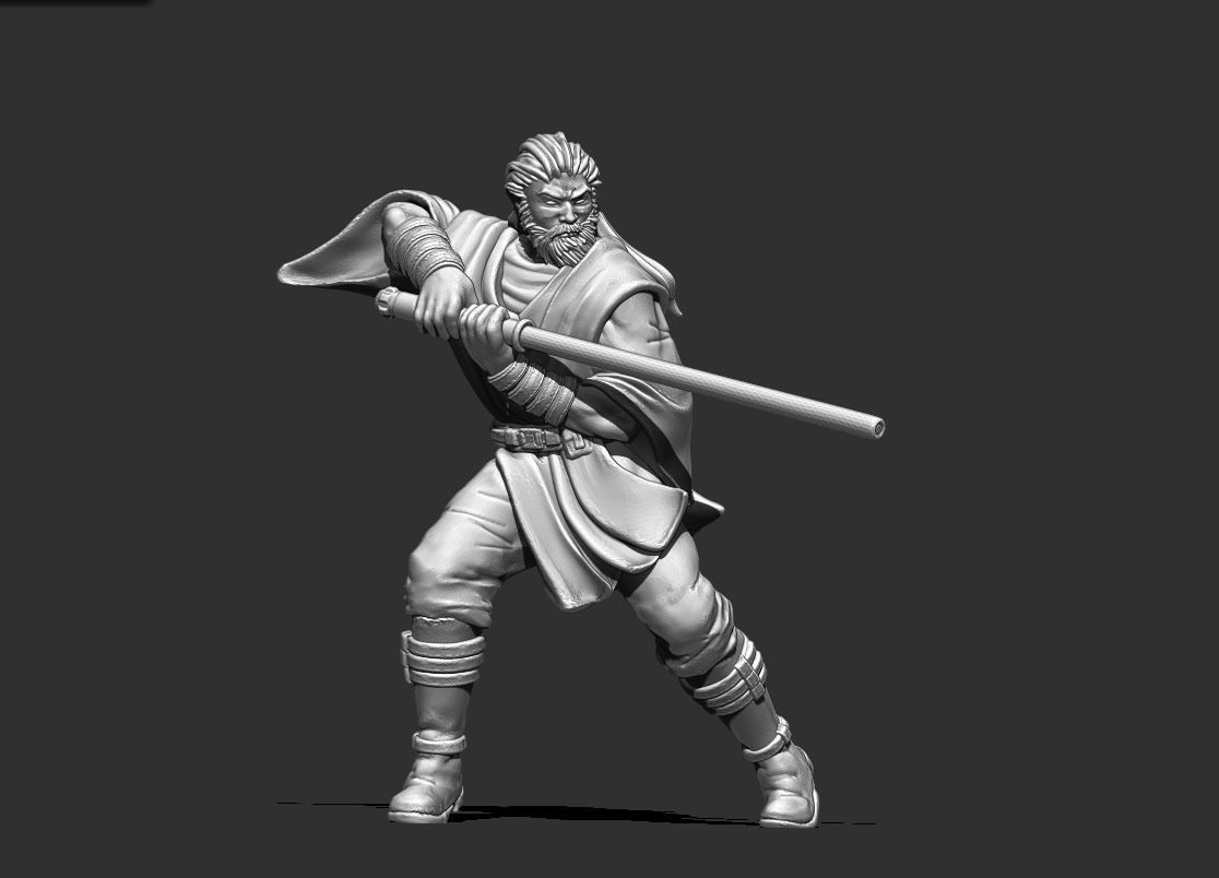 Light side bundle II - masters and apprentices 35 mm scale  3D print model_38