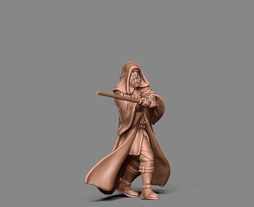 Light side bundle II - masters and apprentices 35 mm scale  3D print model_35