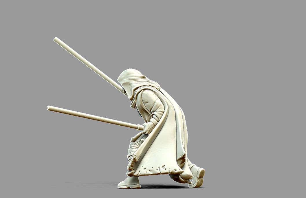 Light side bundle II - masters and apprentices 35 mm scale  3D print model_8