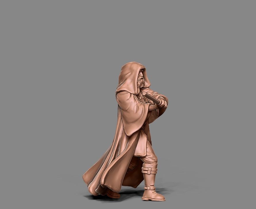 Light side bundle II - masters and apprentices 35 mm scale  3D print model_34