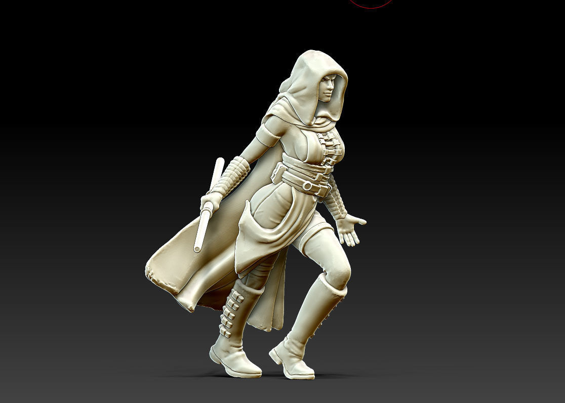 Light side bundle II - masters and apprentices 35 mm scale  3D print model_17