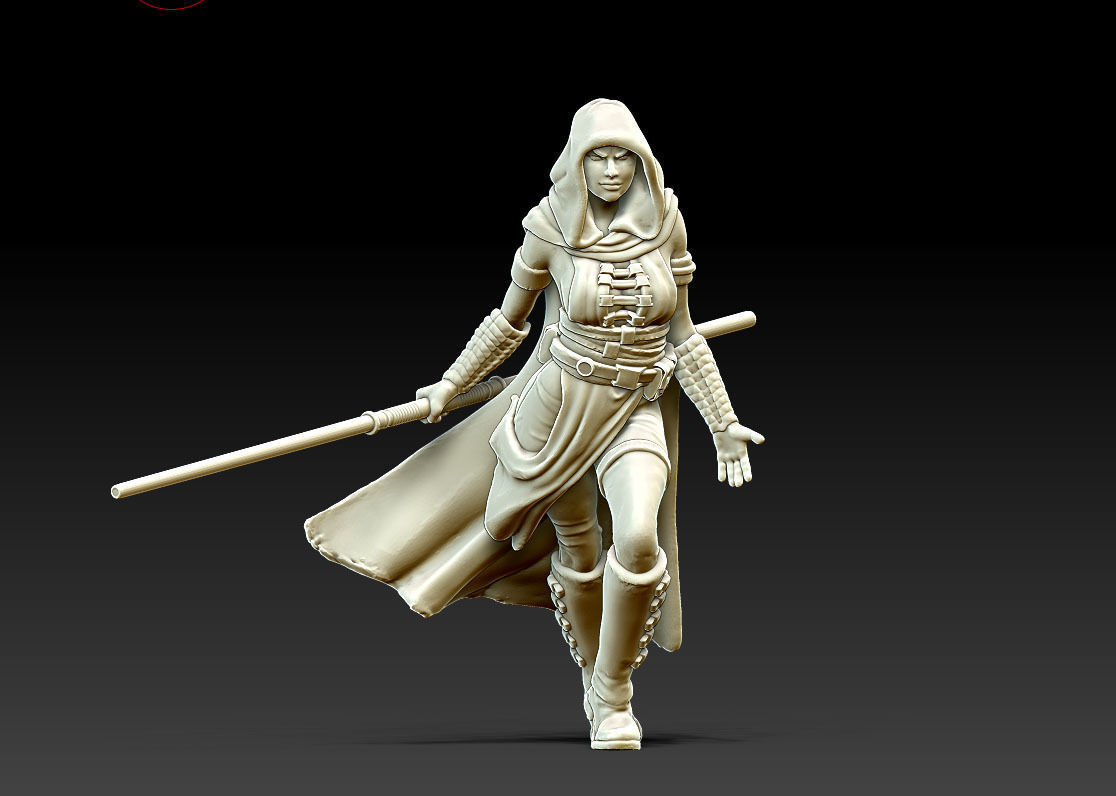 Light side bundle II - masters and apprentices 35 mm scale  3D print model_18