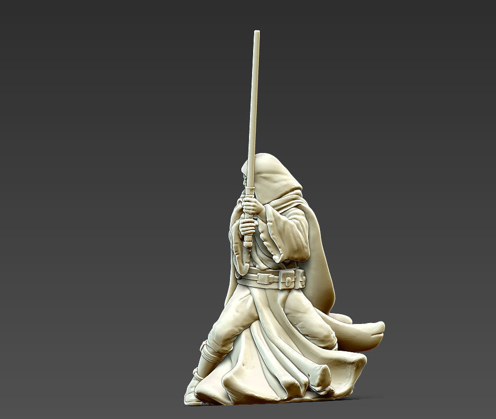 Light side bundle II - masters and apprentices 35 mm scale  3D print model_49