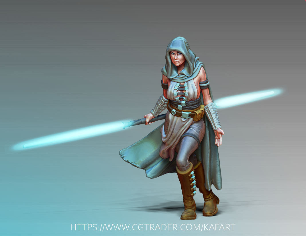 Light side bundle II - masters and apprentices 35 mm scale  3D print model_1