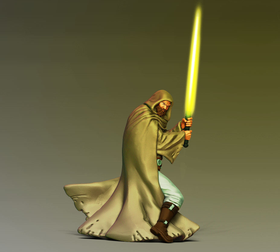 Light side bundle II - masters and apprentices 35 mm scale  3D print model_4