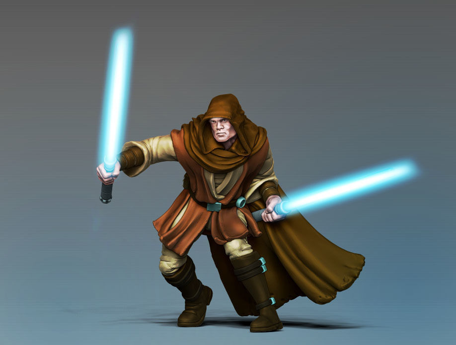 Light side bundle II - masters and apprentices 35 mm scale  3D print model_2