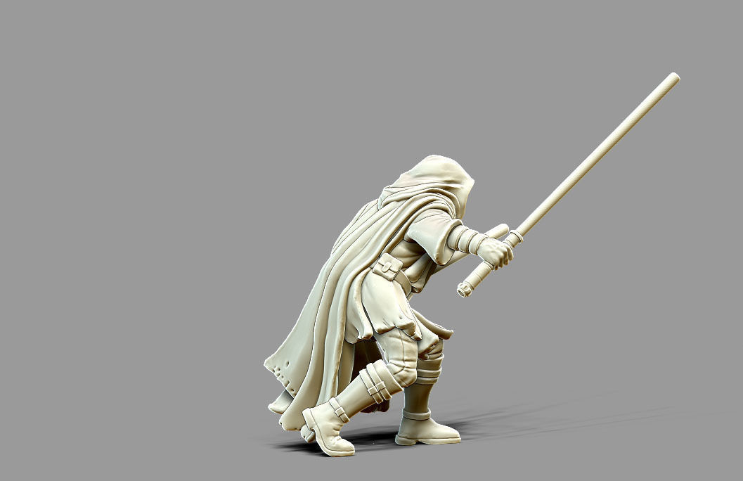 Light side bundle II - masters and apprentices 35 mm scale  3D print model_6