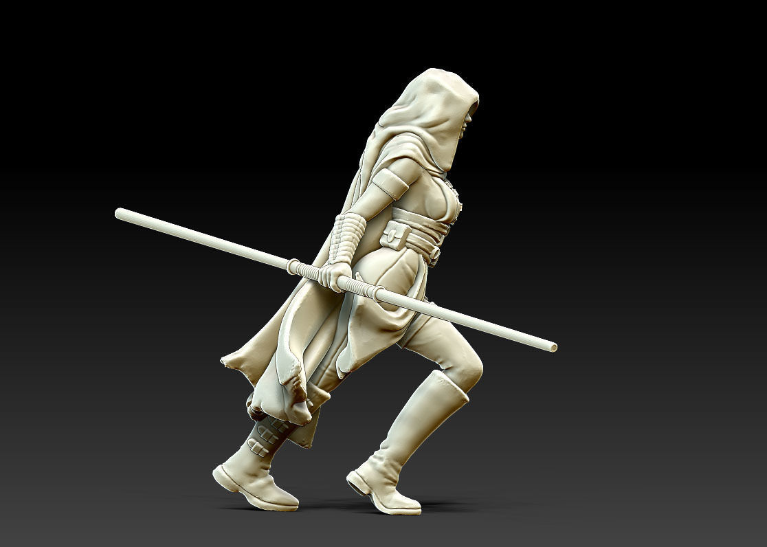 Light side bundle II - masters and apprentices 35 mm scale  3D print model_16