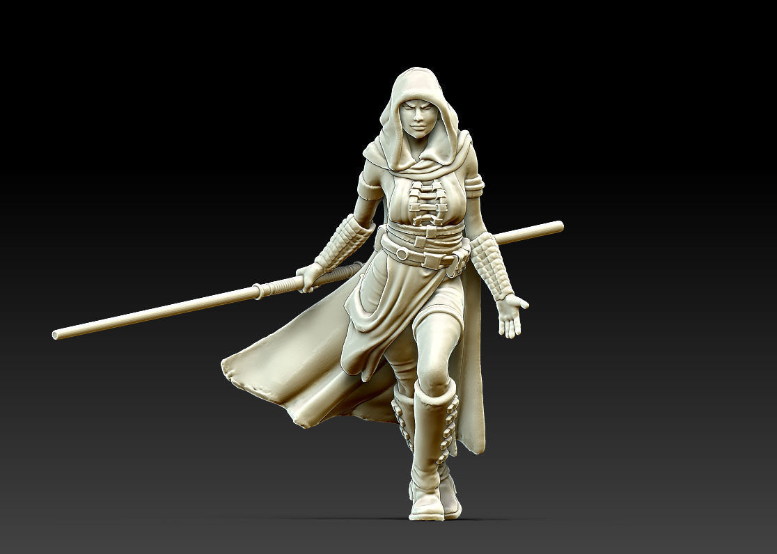 Light side bundle II - masters and apprentices 35 mm scale  3D print model_19