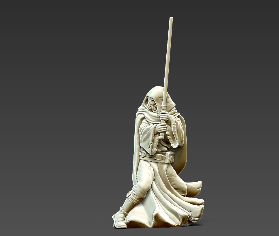 Light side bundle II - masters and apprentices 35 mm scale  3D print model_46