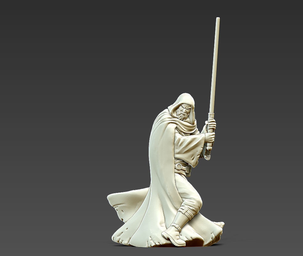 Light side bundle II - masters and apprentices 35 mm scale  3D print model_45