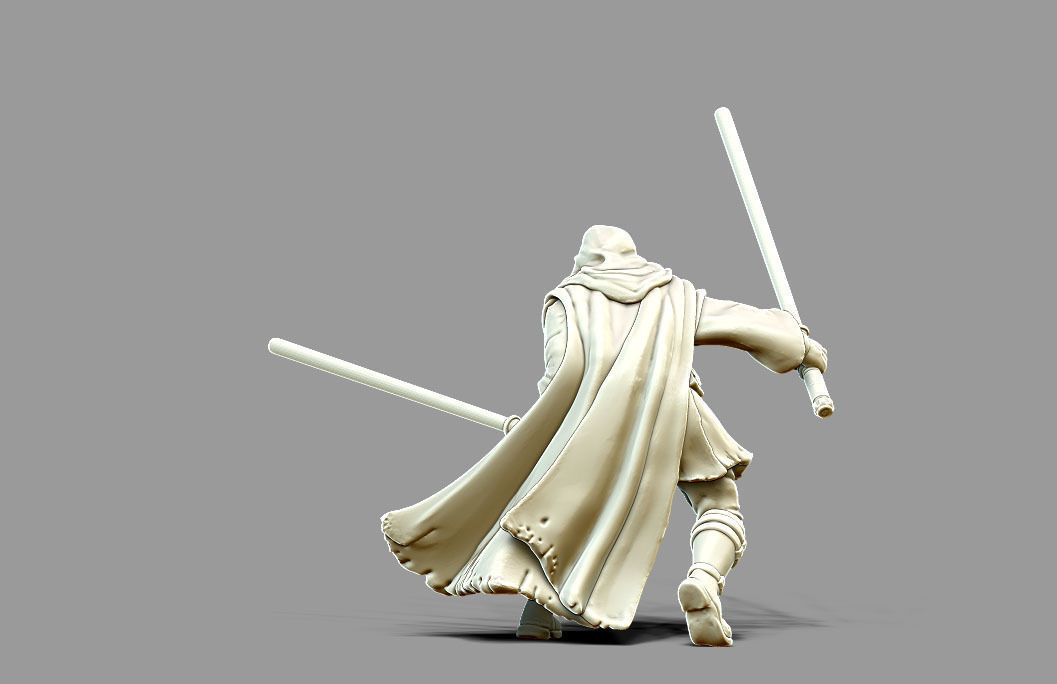 Light side bundle II - masters and apprentices 35 mm scale  3D print model_7