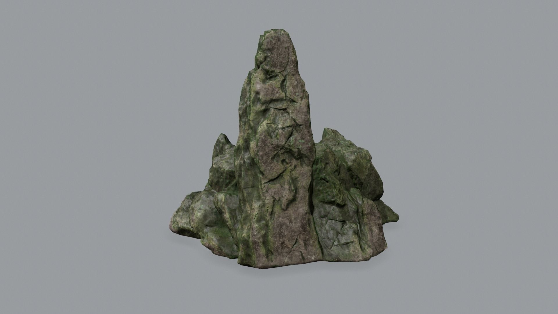 Rock Set Low-poly 3D model_7