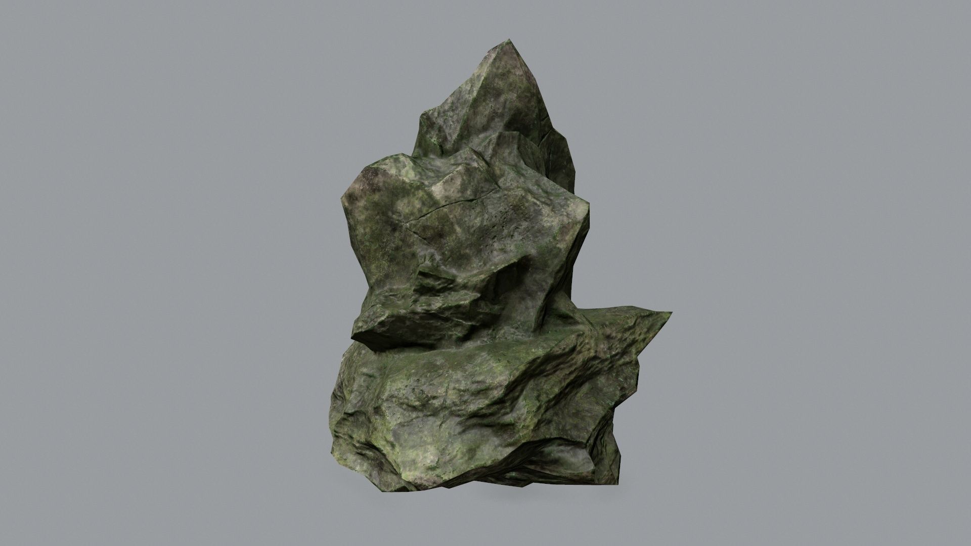 Rock Set Low-poly 3D model_10