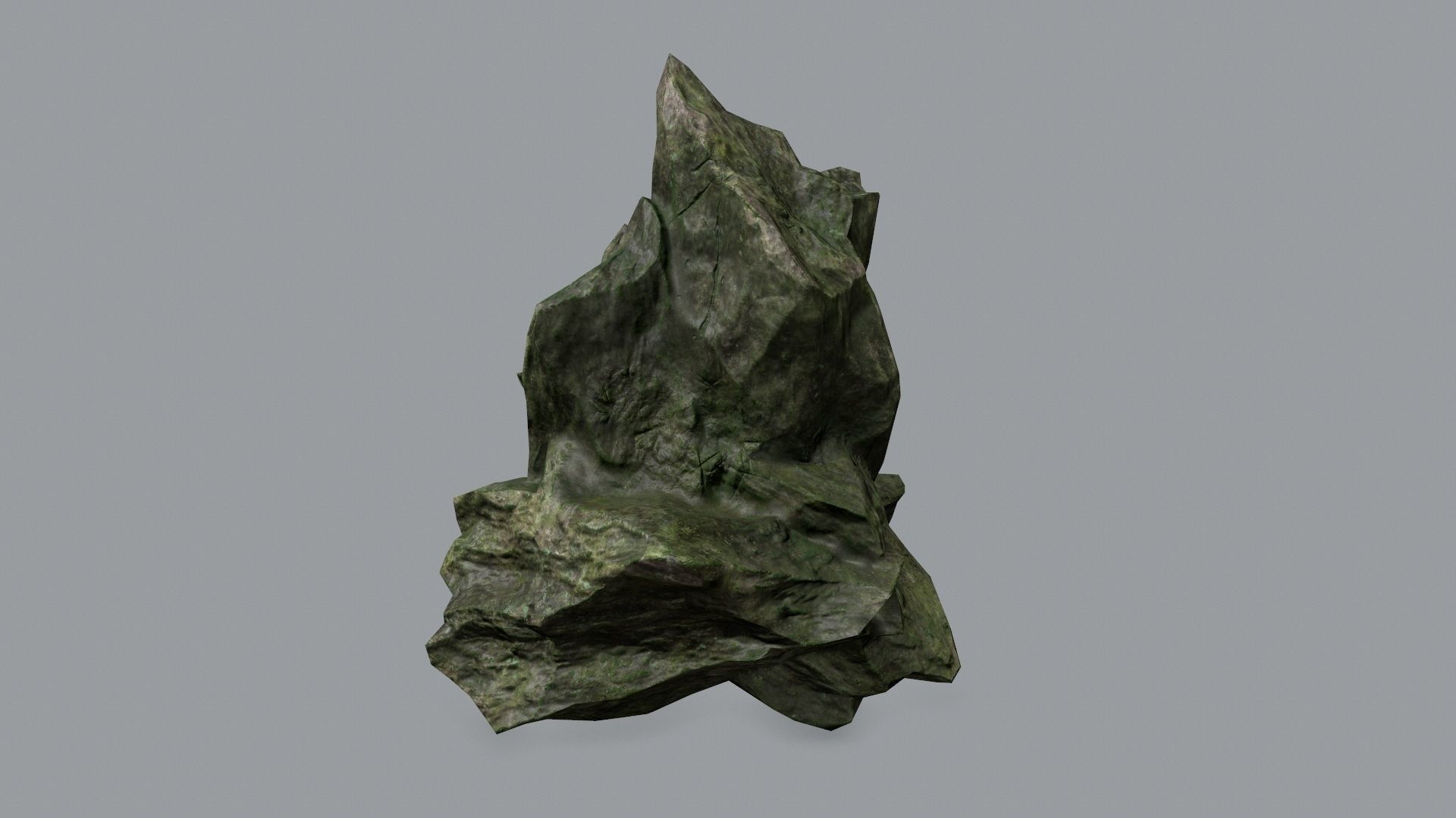 Rock Set Low-poly 3D model_9