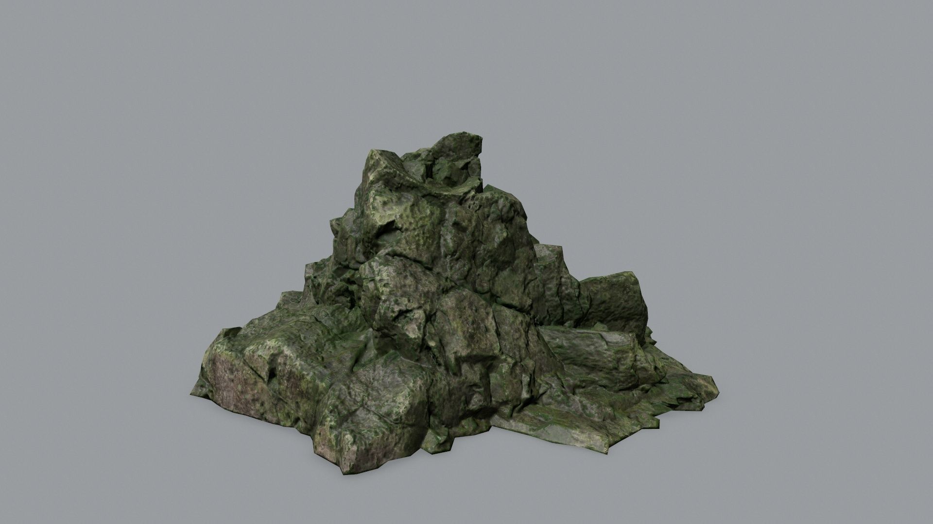 Rock Set Low-poly 3D model_3